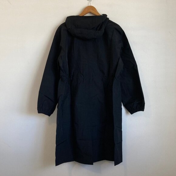 J. Crew Perfect Rain Coat Medium Black Rain Jacket - Picture 3 of 9